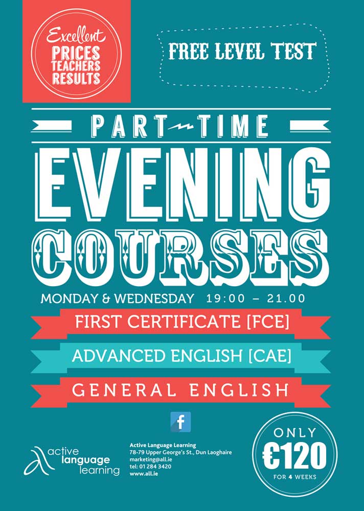 Evening English Classes for Au Pairs and Professionals